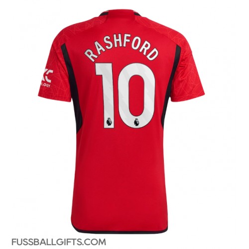 Manchester United Marcus Rashford #10 Fußballbekleidung Heimtrikot 2023-24 Kurzarm